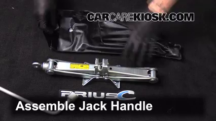2012-2017 Toyota Prius C Jack Up How To - 2012 Toyota Prius C 1.5L 4 Cyl.